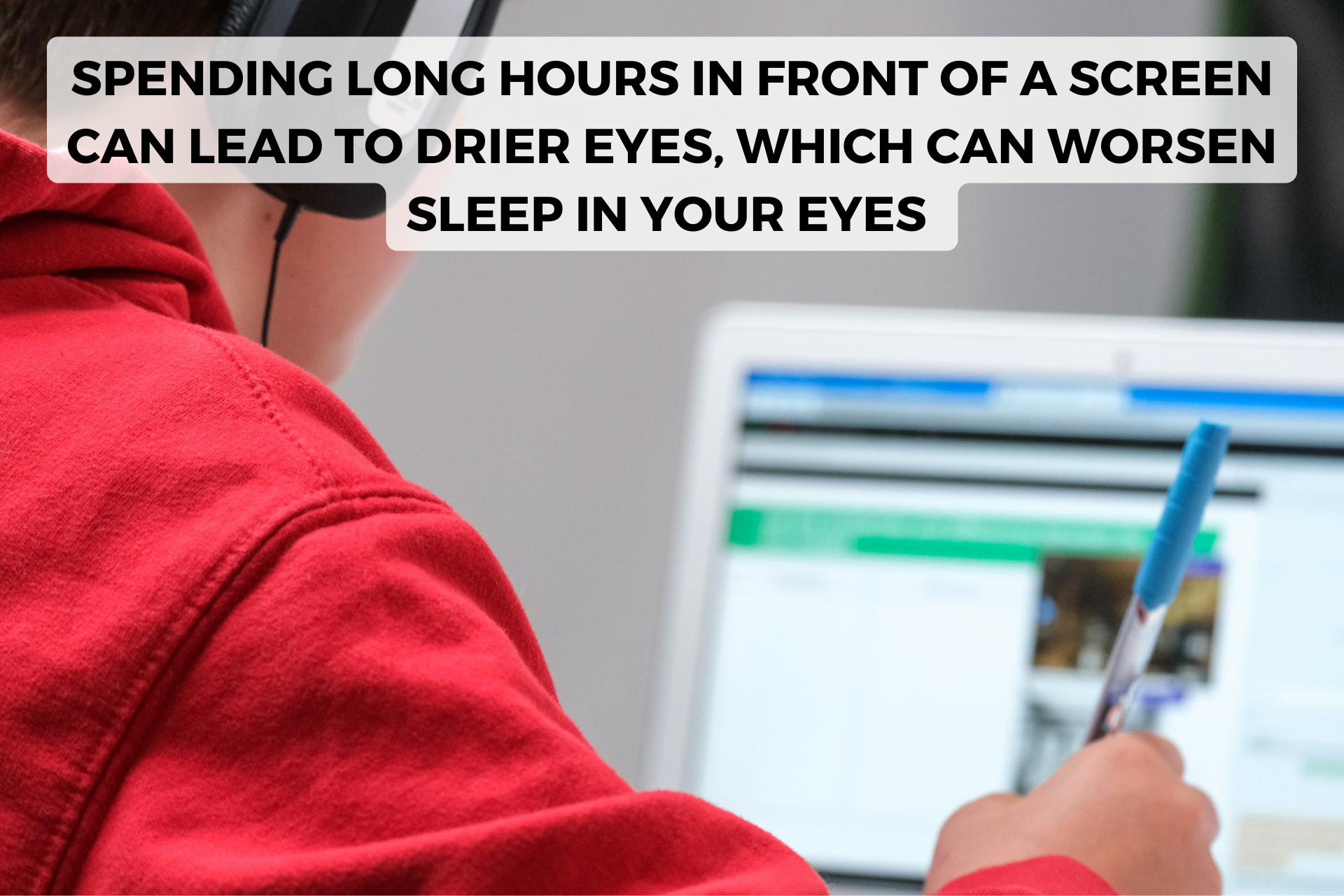 screen time leads to dry eyes